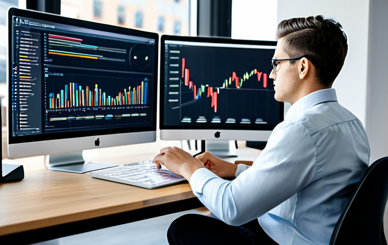 A professional content strategist, gender-neutral, sitting at a sleek, minimalist desk in a modern, sunlit co-working space. The person is fully clothed in a modest, smart business casual outfit, intensely focused on multiple large monitors displaying complex data analytics dashboards and content strategy outlines. One hand rests on a high-tech tablet, while the other is subtly poised, conveying deep thought and expertise. The background features blurred colleagues working quietly, adding to a professional, productive atmosphere. The scene emphasizes innovation and digital content optimization. Safe for work, appropriate content, fully clothed, professional, perfect anatomy, correct proportions, natural pose, well-formed hands, proper finger count, natural body proportions, high-resolution photography.