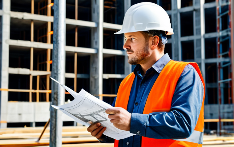 검색엔진 최적화를 위한 사용성 테스트 - **
"A professional architect in a hard hat and safety vest, reviewing blueprints on a construction ...