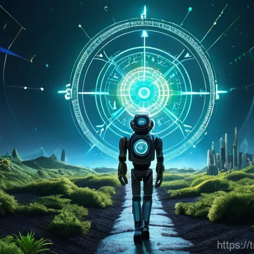 SEO를 위한 사이트맵 최적화 전략 - **Digital Compass Guiding Discovery:**
"An intricate, futuristic digital landscape, glowing with...